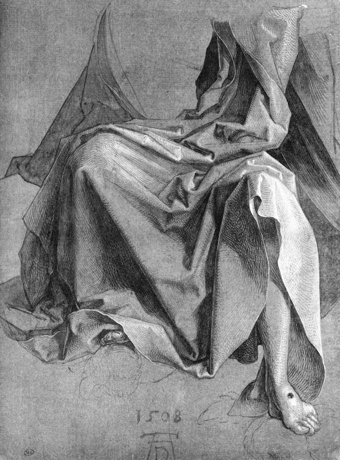 Studium draperii autorstwa Albrecht Dürer