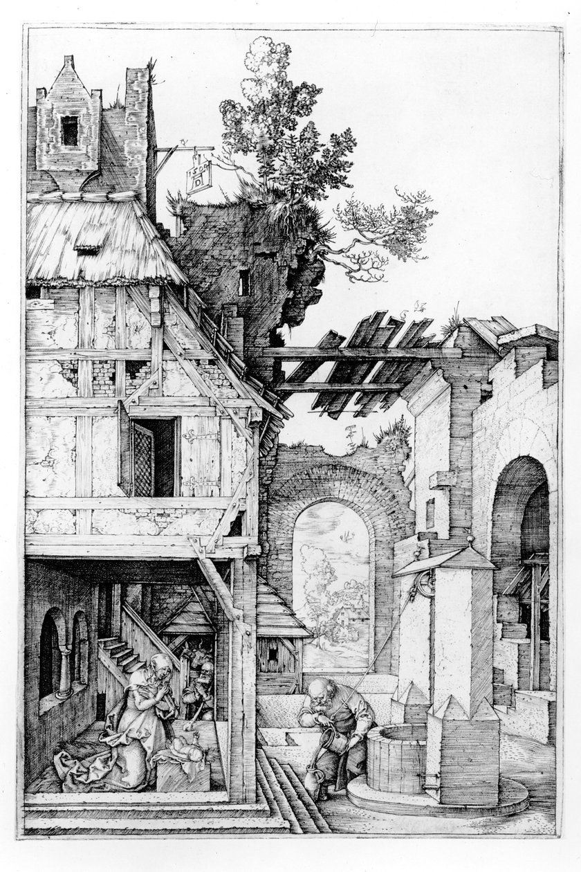 Narodzenia, ok.1504 autorstwa Albrecht Dürer