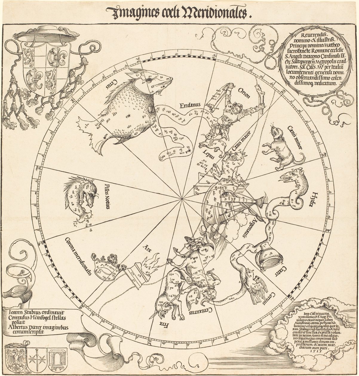 Południowa półkula niebieska autorstwa Albrecht Dürer