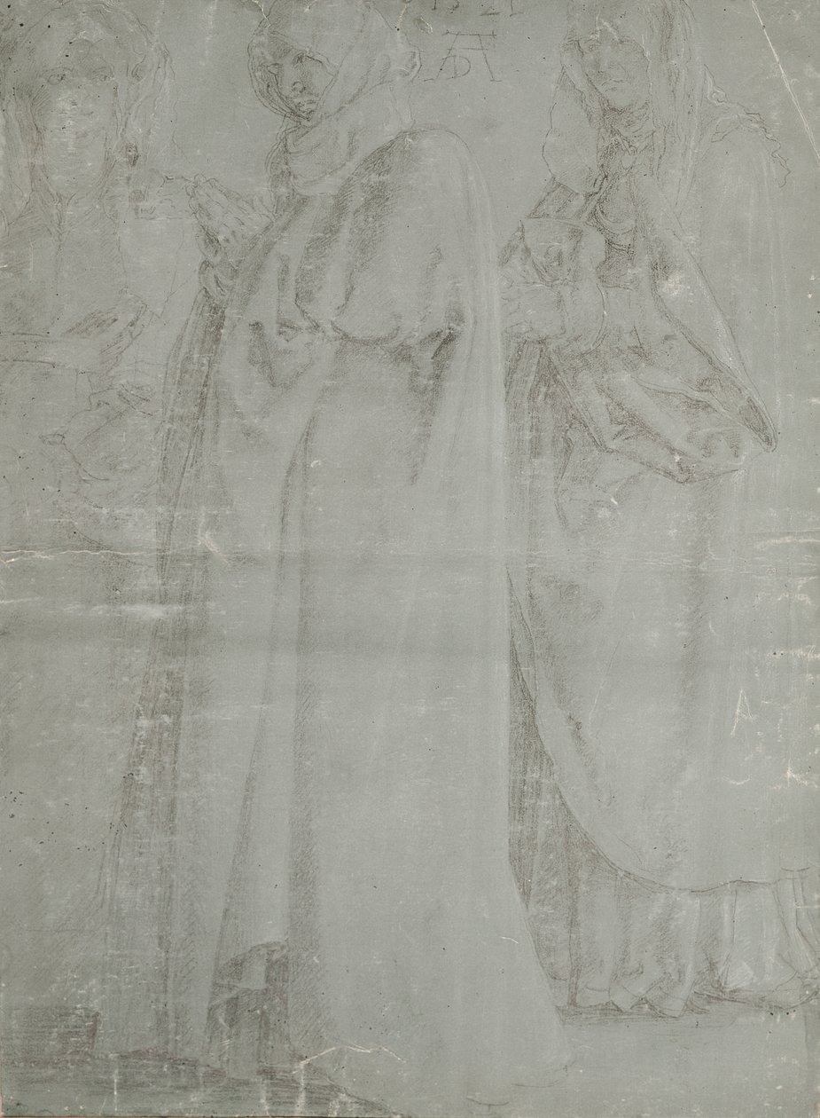 Dziewica i dwie święte kobiety, 1521 autorstwa Albrecht Dürer