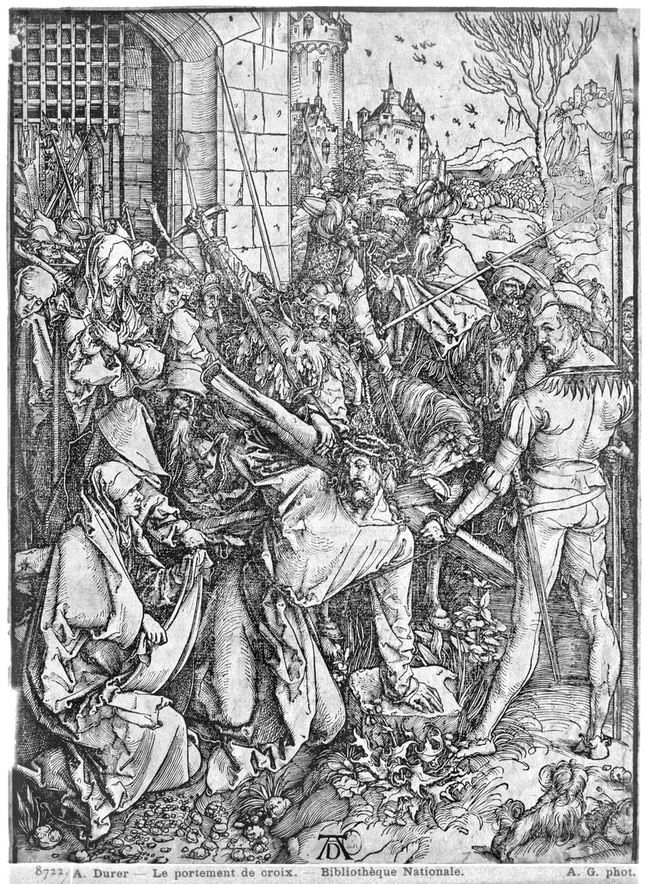 Niesienie krzyża autorstwa Albrecht Dürer