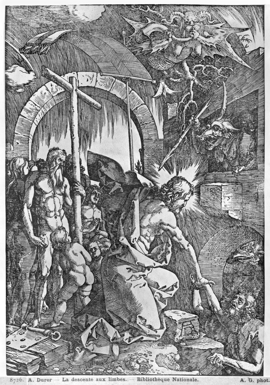 Zejście Chrystusa do Otchłani, z serii „Wielka Pasja”, 1510 autorstwa Albrecht Dürer