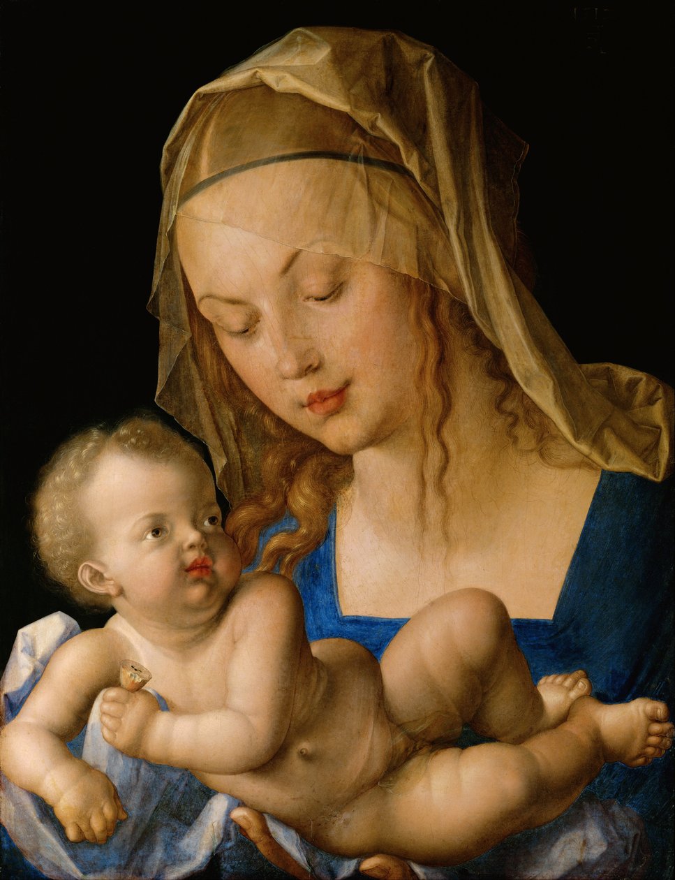 Dziewica i dziecko z gruszką autorstwa Albrecht Dürer