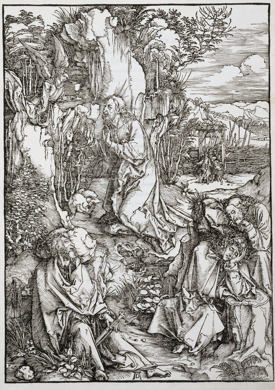 Agonia w ogrodzie, ok. 1496-97 autorstwa Albrecht Dürer