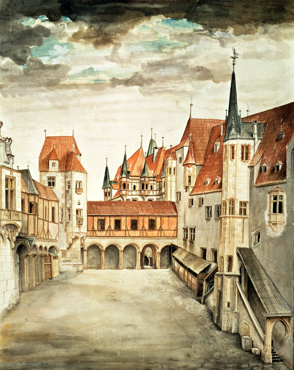 Dziedziniec zamkowy, Innsbruck autorstwa Albrecht Dürer