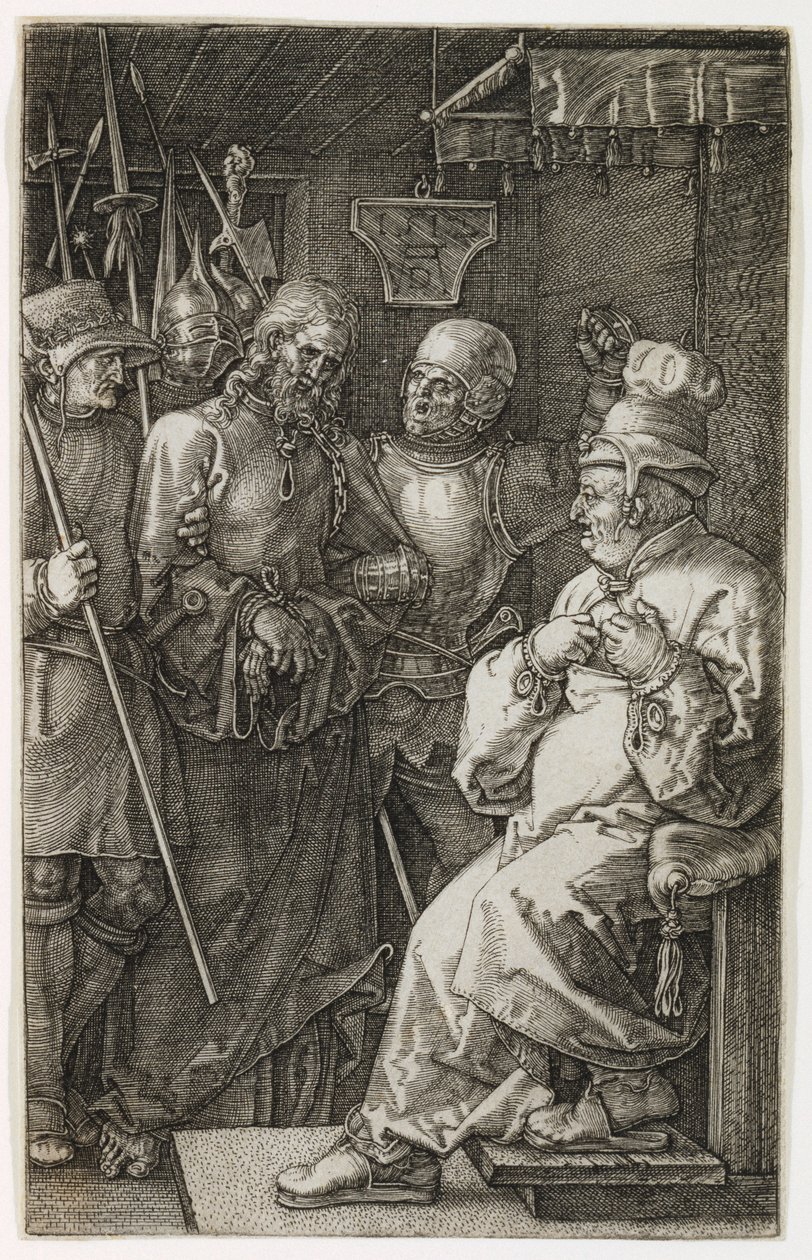 Chrystus przed Kajfaszem, 1512 autorstwa Albrecht Dürer