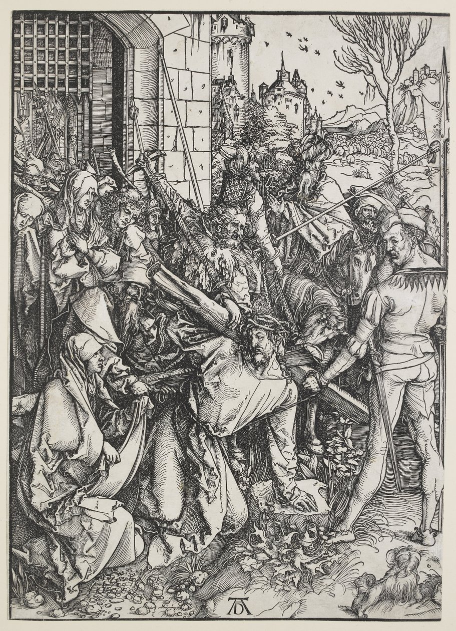 Chrystus niosący krzyż, 1498 - 1499 autorstwa Albrecht Dürer