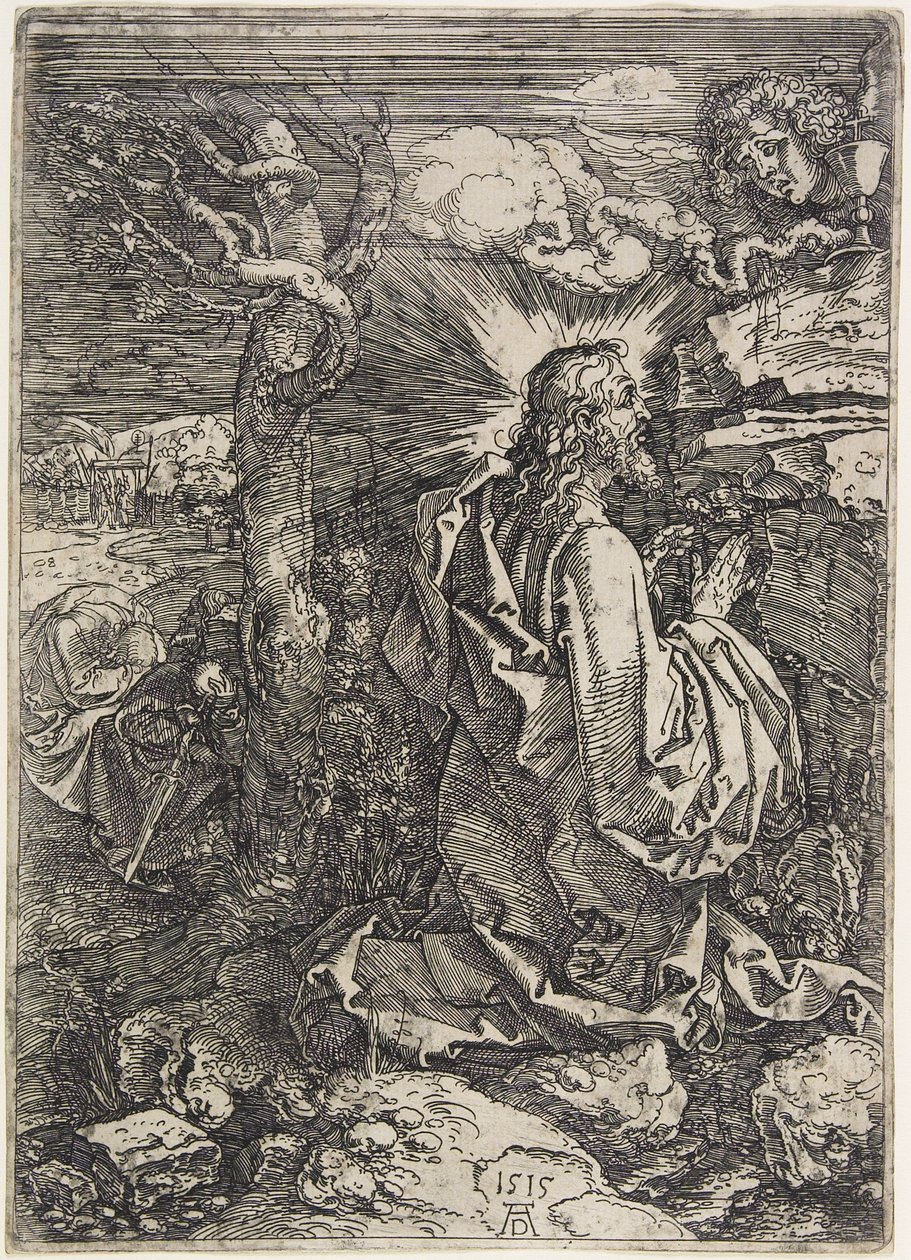 Chrystus na Górze Oliwnej, 1515 autorstwa Albrecht Dürer