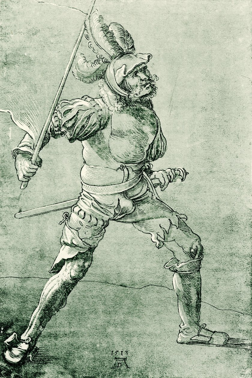 niemiecki chorąży autorstwa Albrecht Dürer