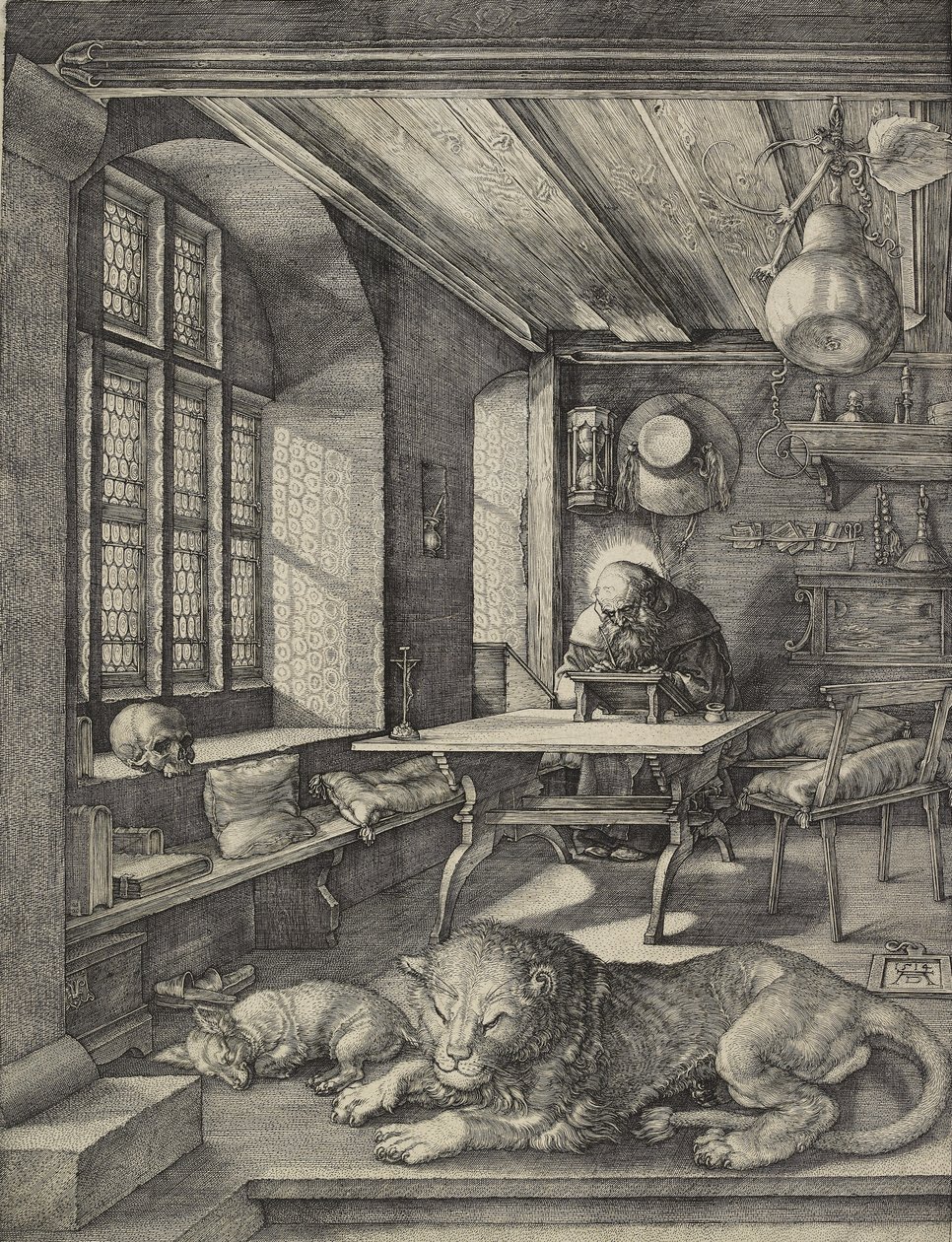 Św. Hieronim w swoim gabinecie, 1514 autorstwa Albrecht Dürer