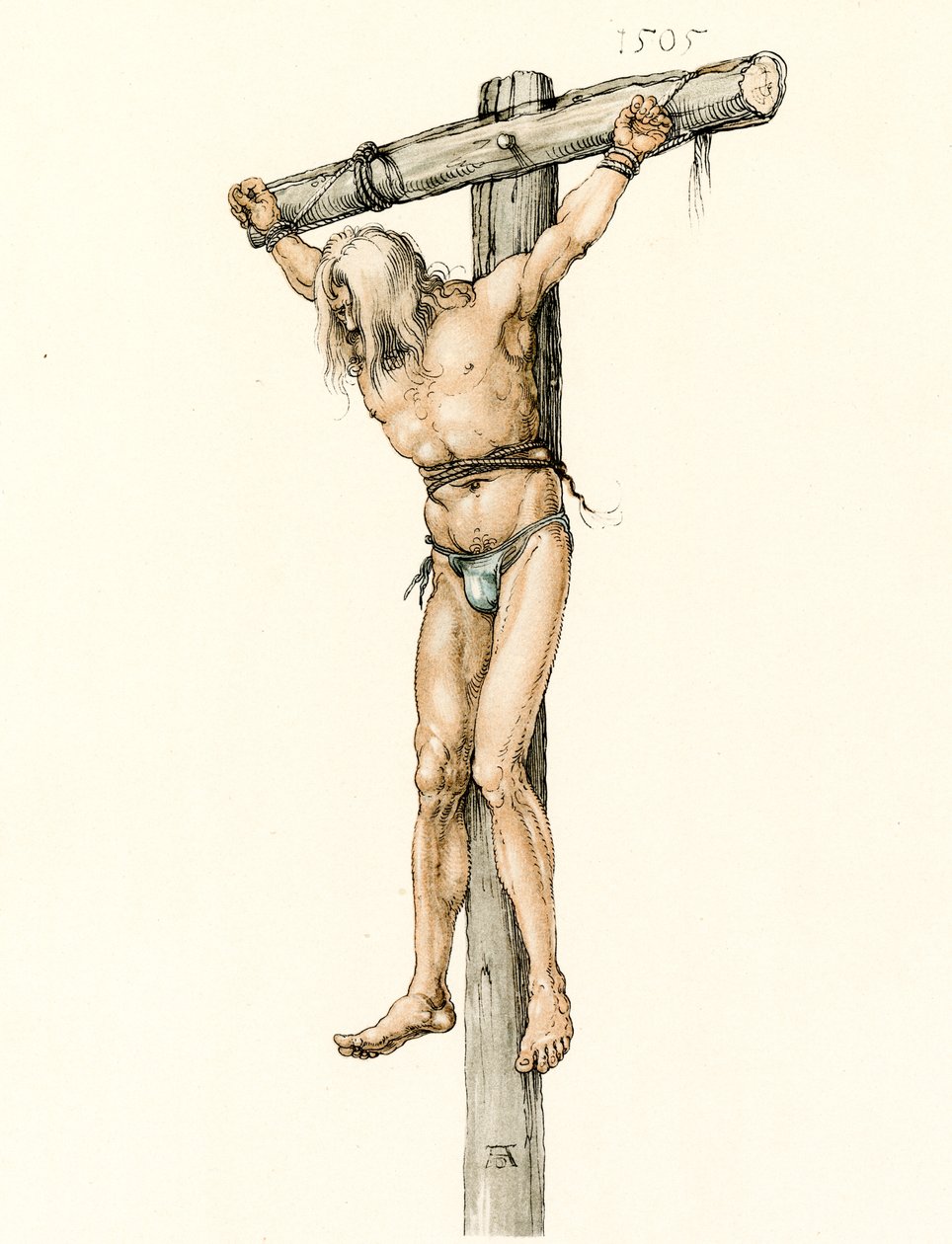 Studiuj po lewej stronie złodzieja autorstwa Albrecht Dürer