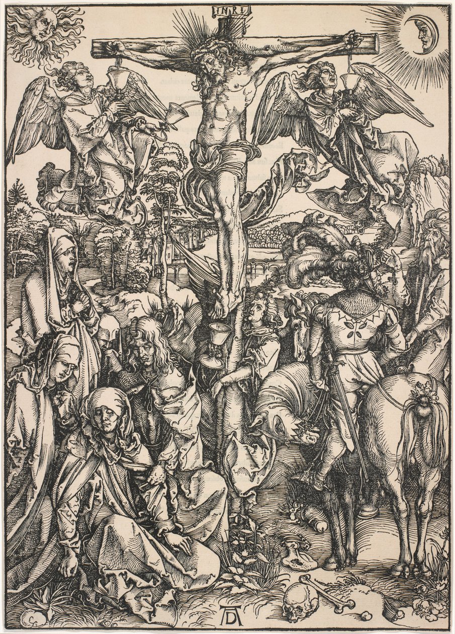 Ukrzyżowanie, z Wielkiej Męki, 1497-99 autorstwa Albrecht Dürer