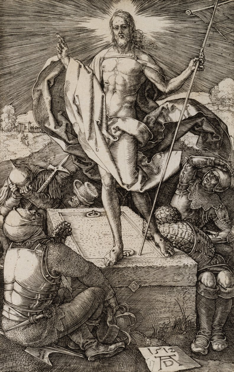 Zmartwychwstanie z męki, 1512 autorstwa Albrecht Dürer