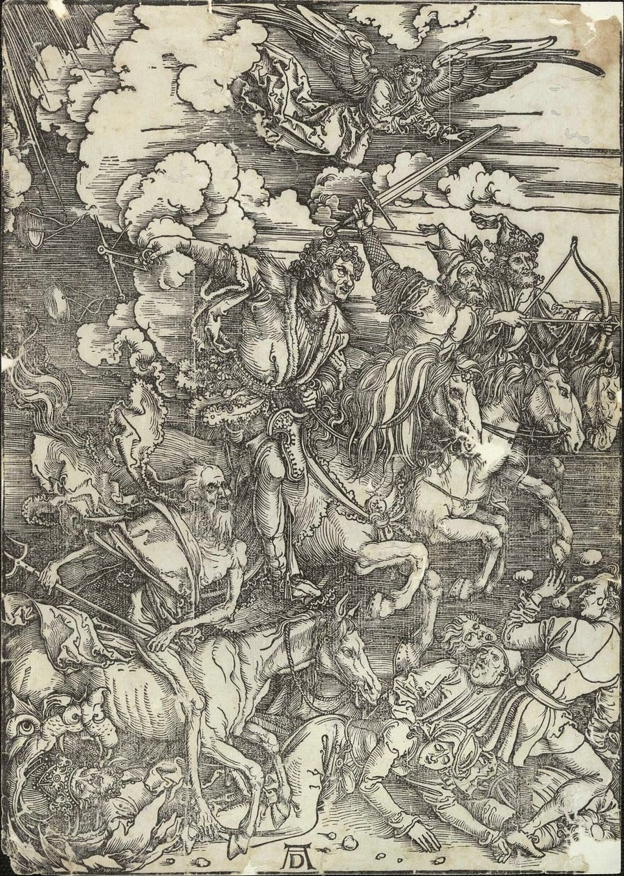 Czterech Jeźdźców Apokalipsy autorstwa Albrecht Dürer