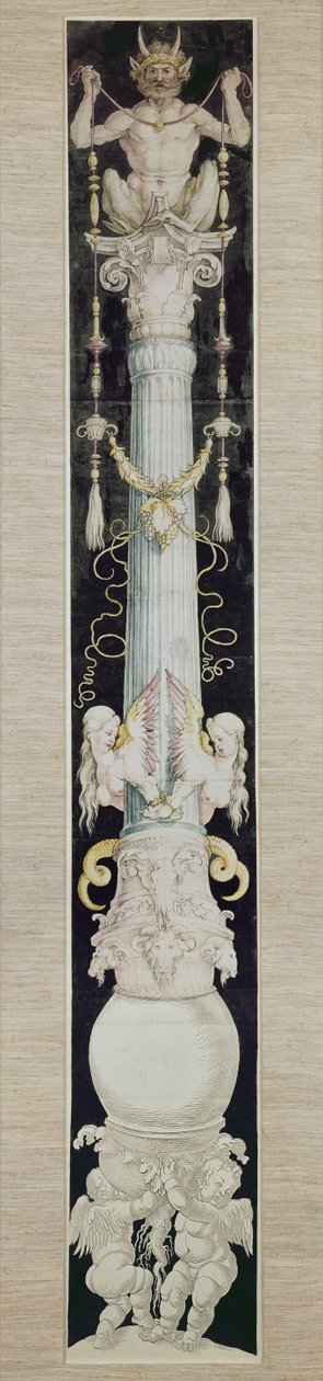 Wielka Kolumna, c.1515 (pióro i atrament oraz pranie na papierze) autorstwa Albrecht Dürer