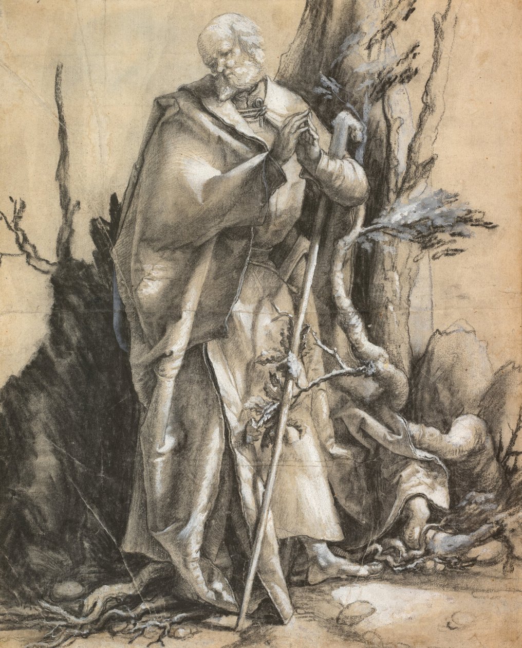 Brodaty święty w lesie, ok. 1930 r. 1516 autorstwa Albrecht Dürer