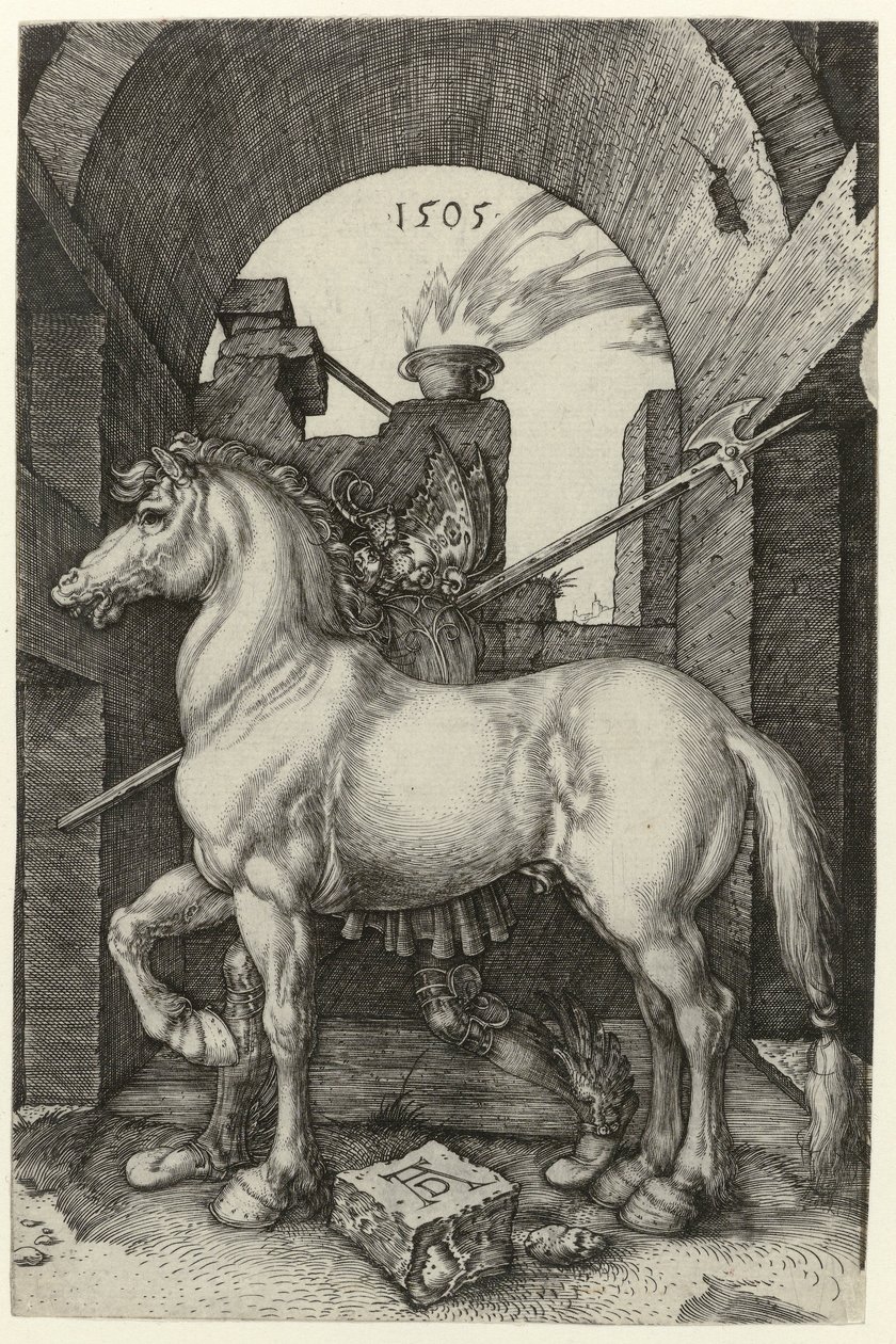 Mały koń autorstwa Albrecht (after) Durer or Duerer