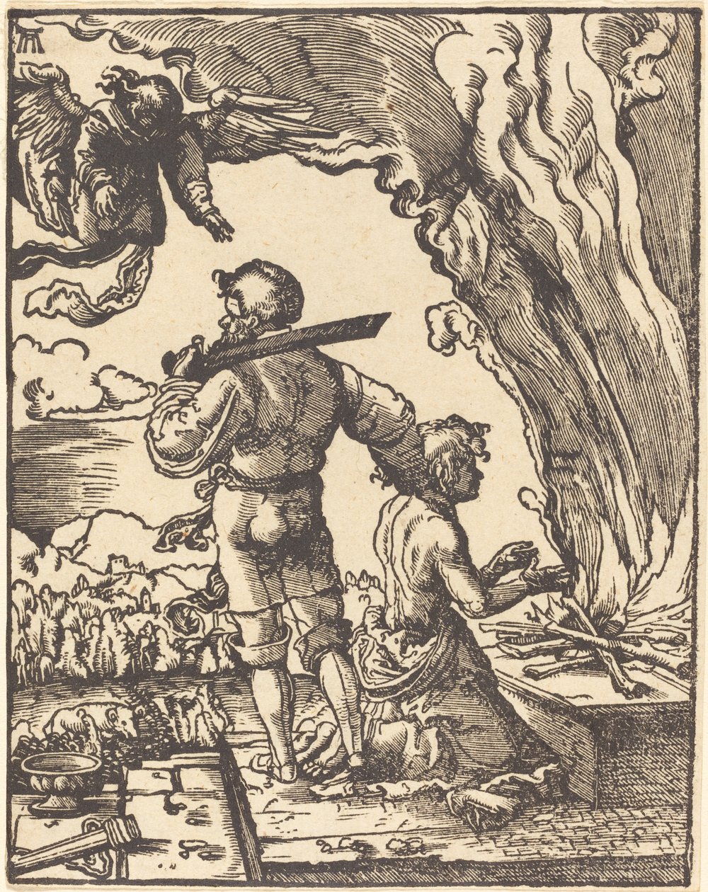 Ofiara Abrahama autorstwa Albrecht Altdorfer