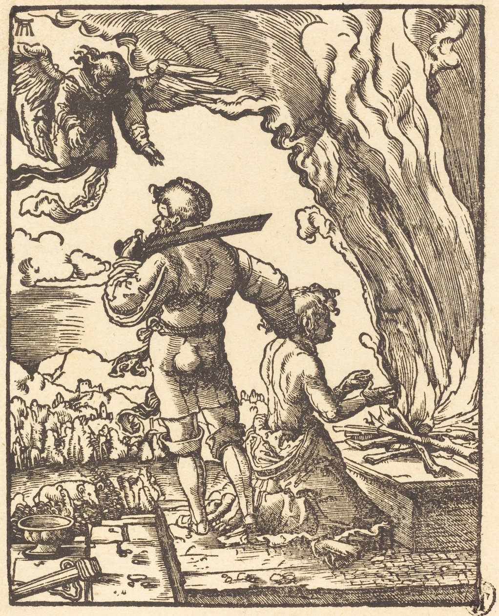 Ofiara Abrahama autorstwa Albrecht Altdorfer
