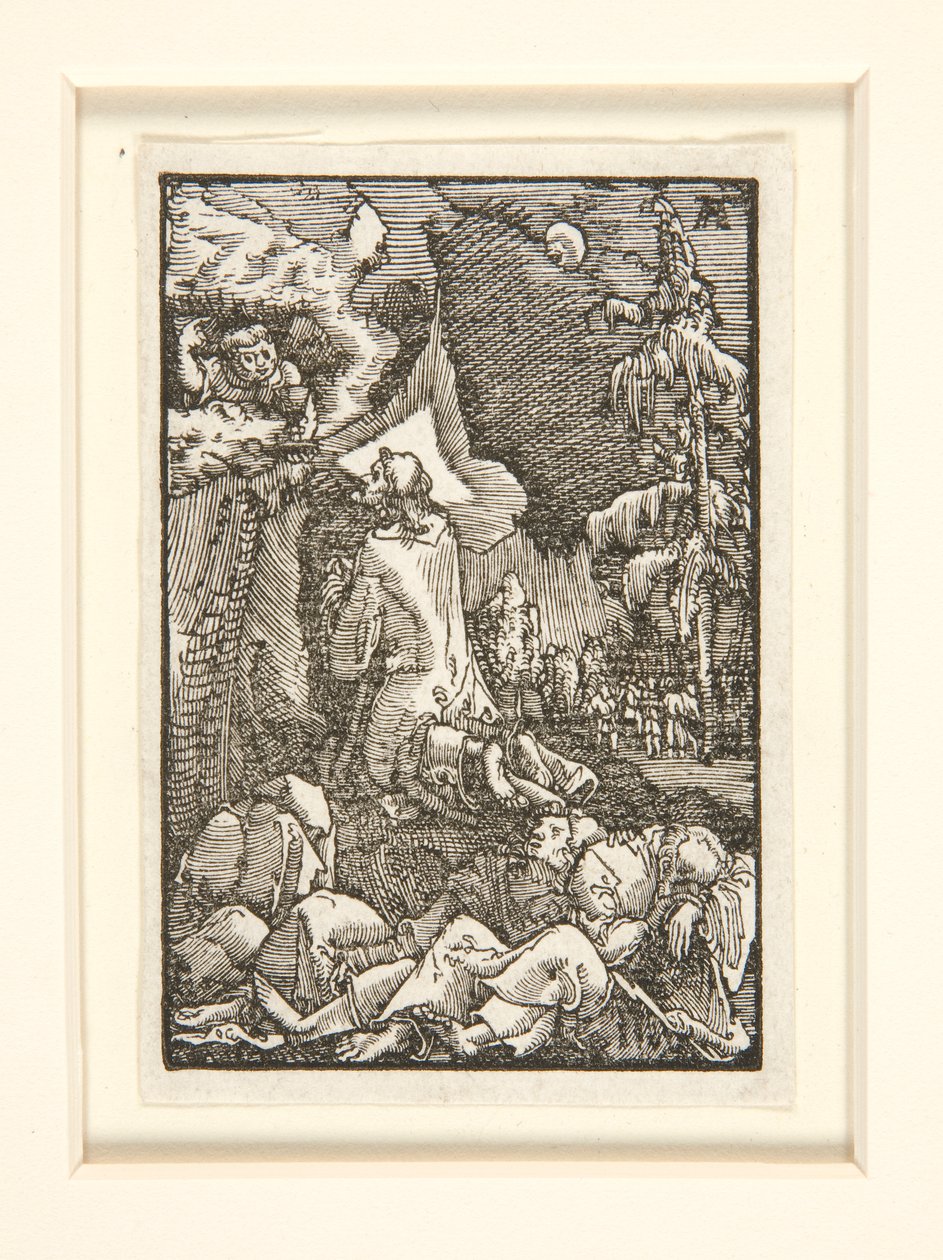 Agonia w ogrodzie, z cyklu Upadek i odkupienie człowieka autorstwa Albrecht Altdorfer
