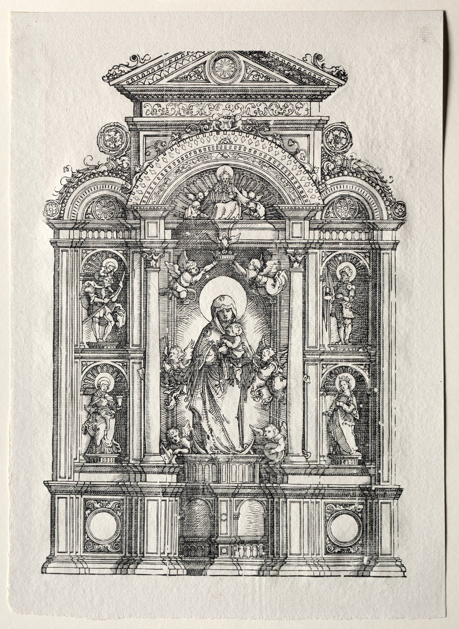 Ołtarz z piękną Marią z Ratyzbony autorstwa Albrecht Altdorfer