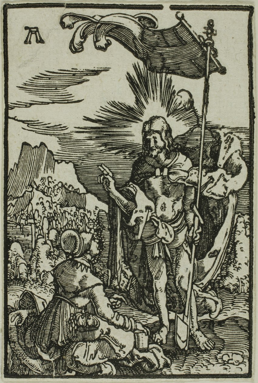 Chrystus ukazuje się Magdalenie, z Upadek i odkupienie człowieka autorstwa Albrecht Altdorfer