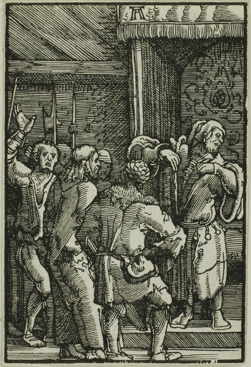 Chrystus przed Kajfaszem, z „Upadku i odkupienia człowieka” autorstwa Albrecht Altdorfer