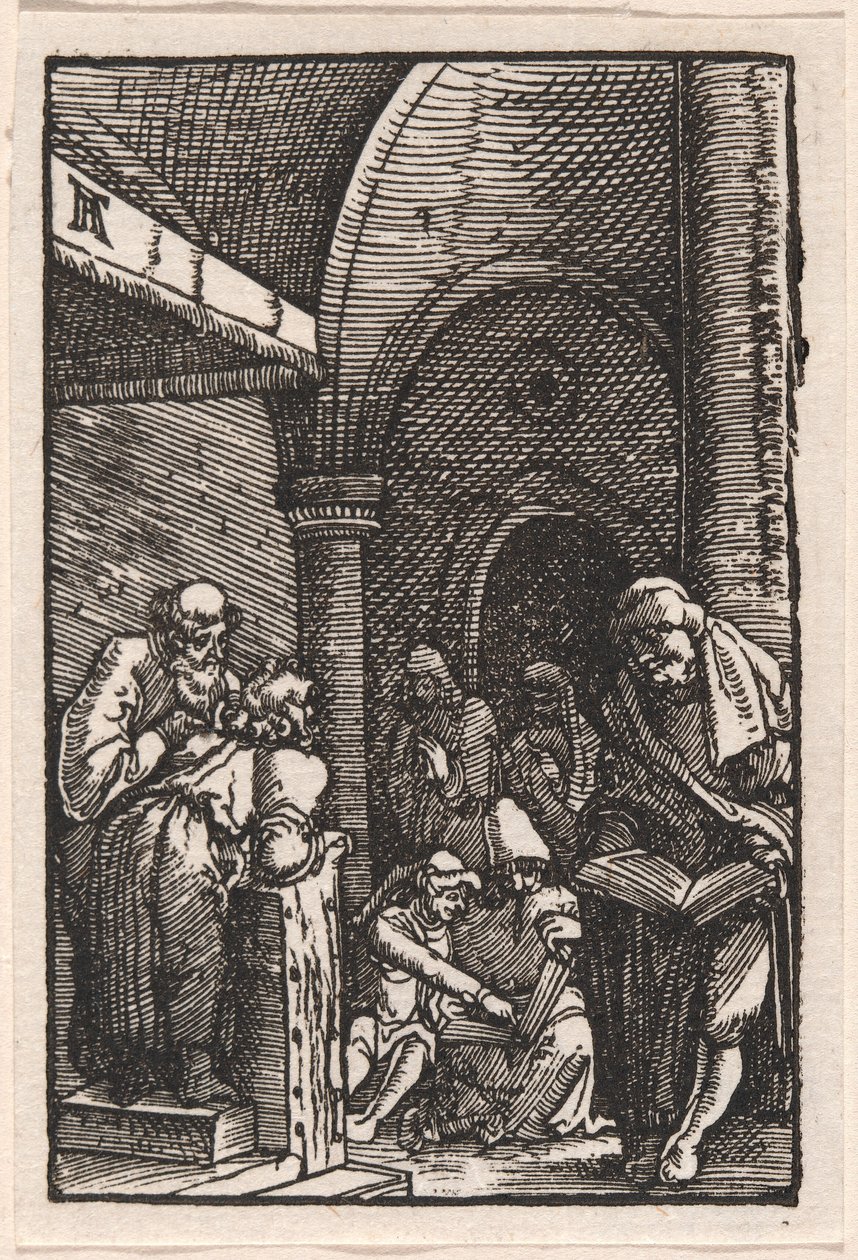 Chrystus spiera się z lekarzami autorstwa Albrecht Altdorfer