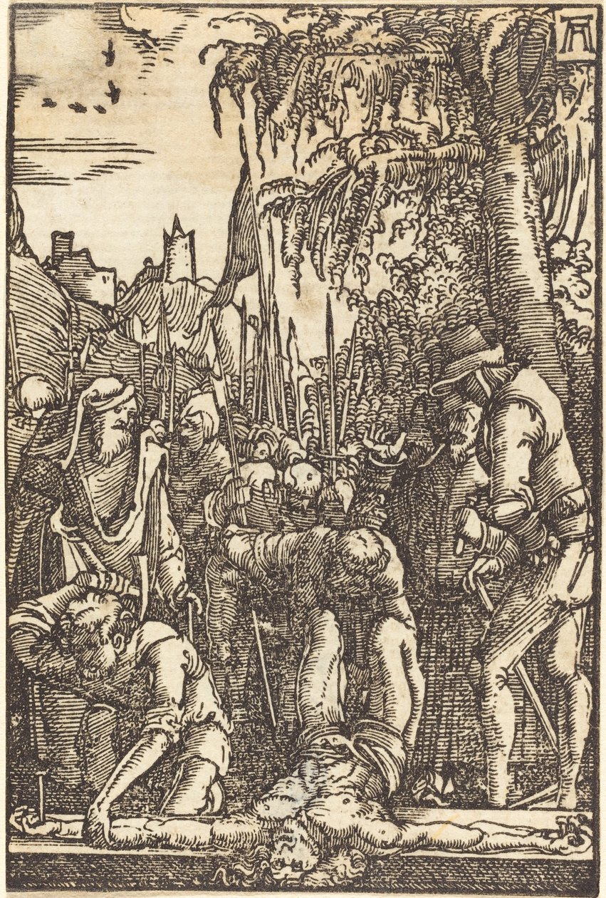 Chrystus przybity do krzyża autorstwa Albrecht Altdorfer