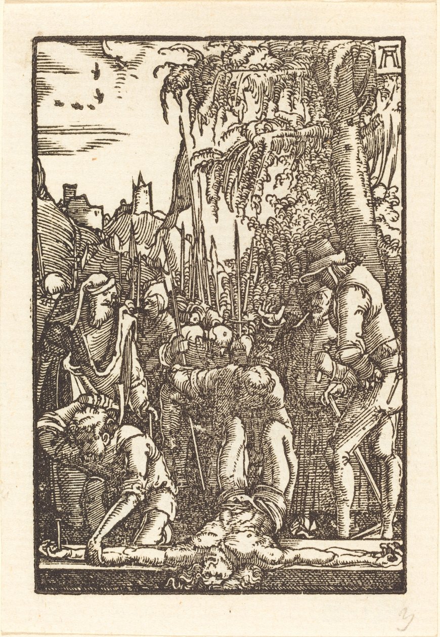 Chrystus przybity do krzyża autorstwa Albrecht Altdorfer