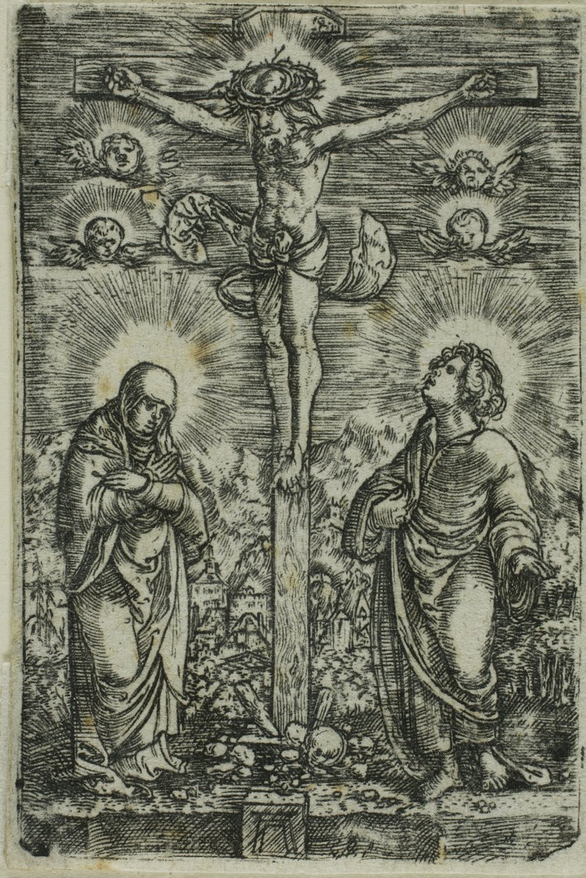 Chrystus na krzyżu (Małe ukrzyżowanie) autorstwa Albrecht Altdorfer