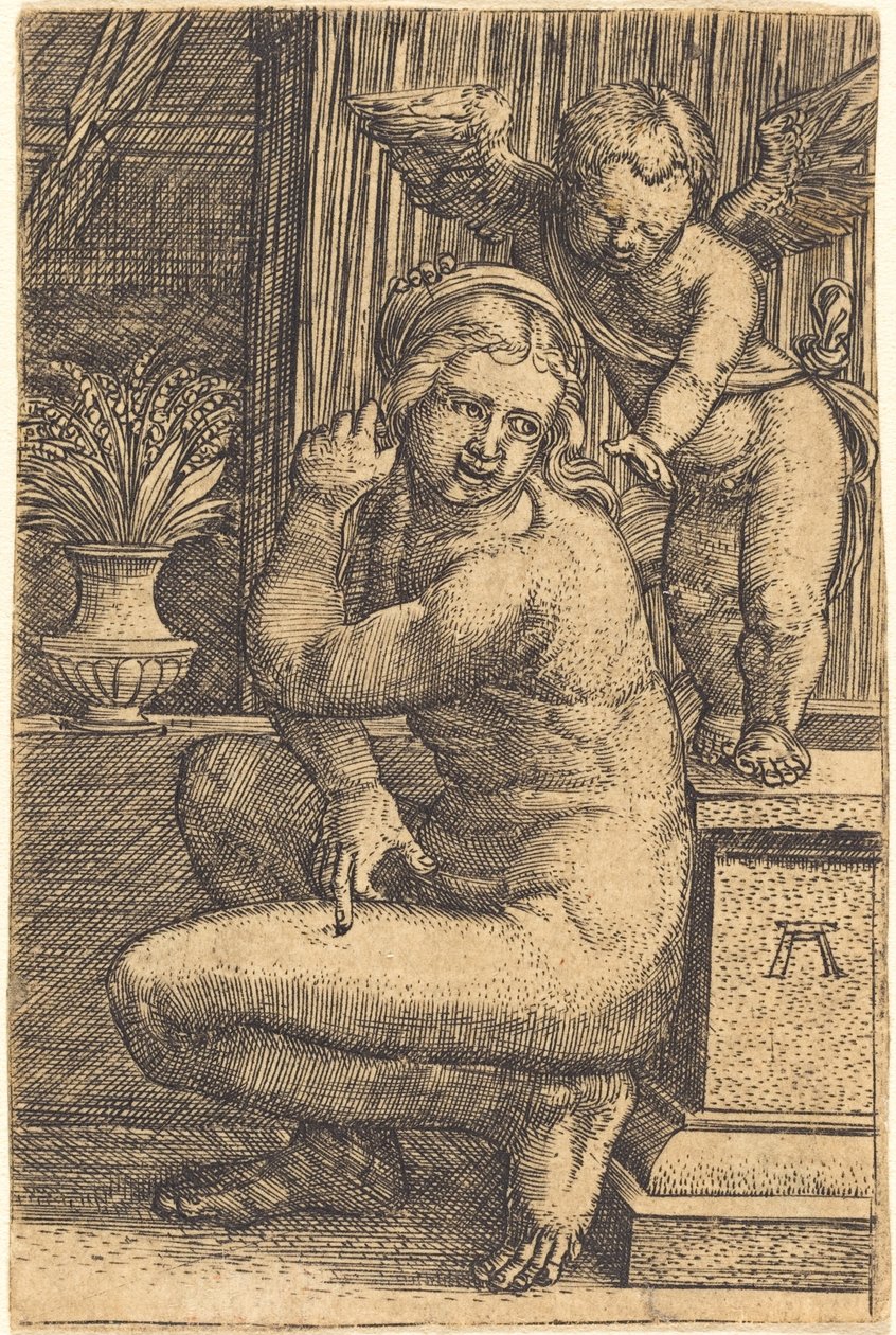 Przyczajona Wenus autorstwa Albrecht Altdorfer
