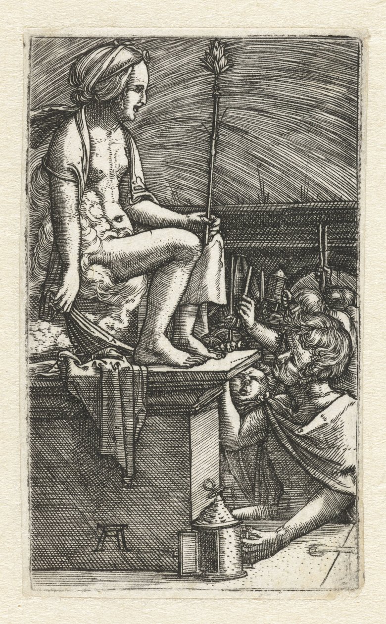 Zemsta czarodzieja Virgiliusa autorstwa Albrecht Altdorfer