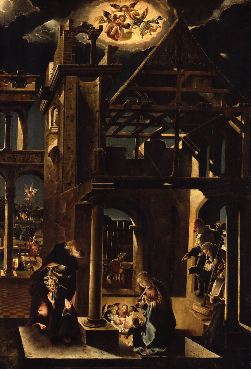 Pokłon pasterzy autorstwa Albrecht Altdorfer