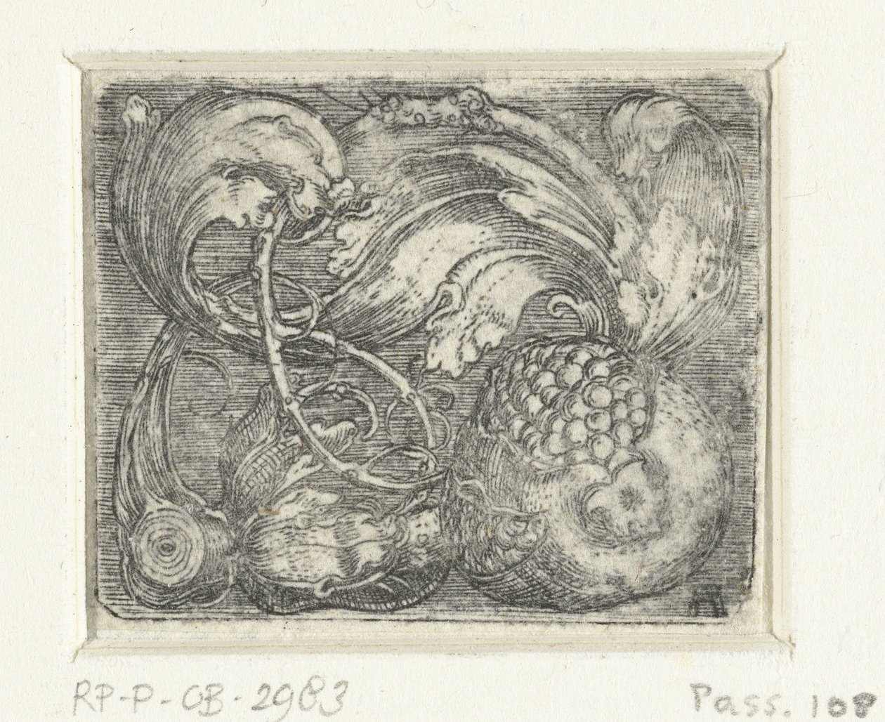 Granat i liście winorośli autorstwa Albrecht Altdorfer