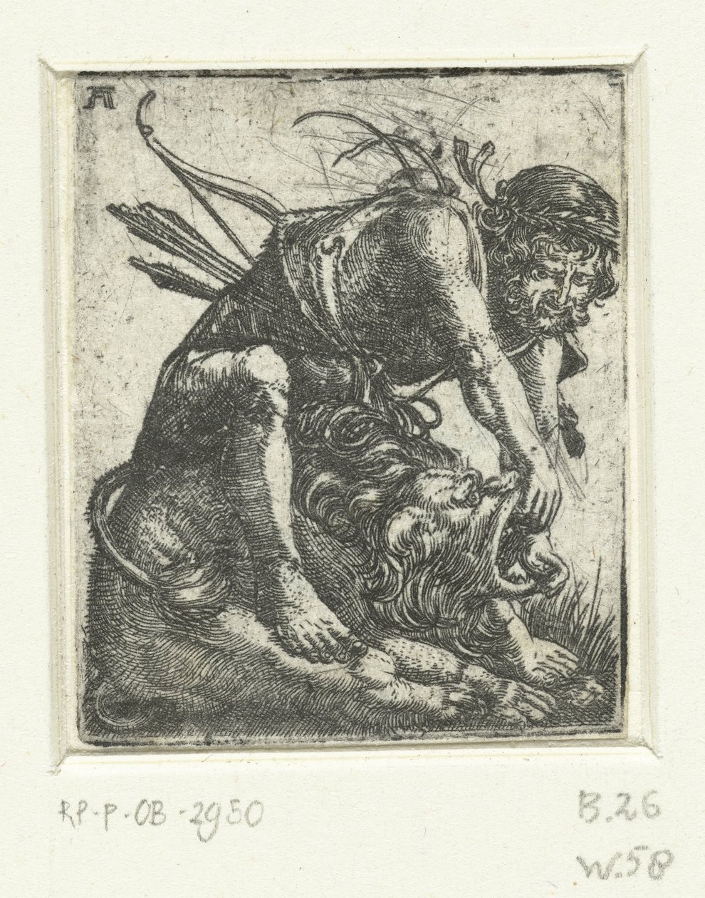 Herkules zabija lwa nemejskiego autorstwa Albrecht Altdorfer