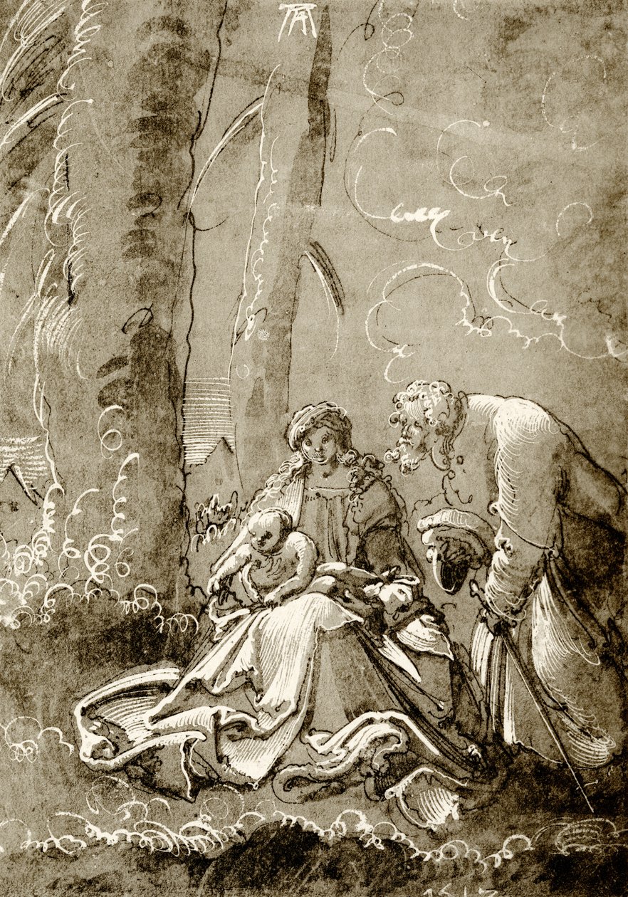 Święta Rodzina w lesie autorstwa Albrecht Altdorfer