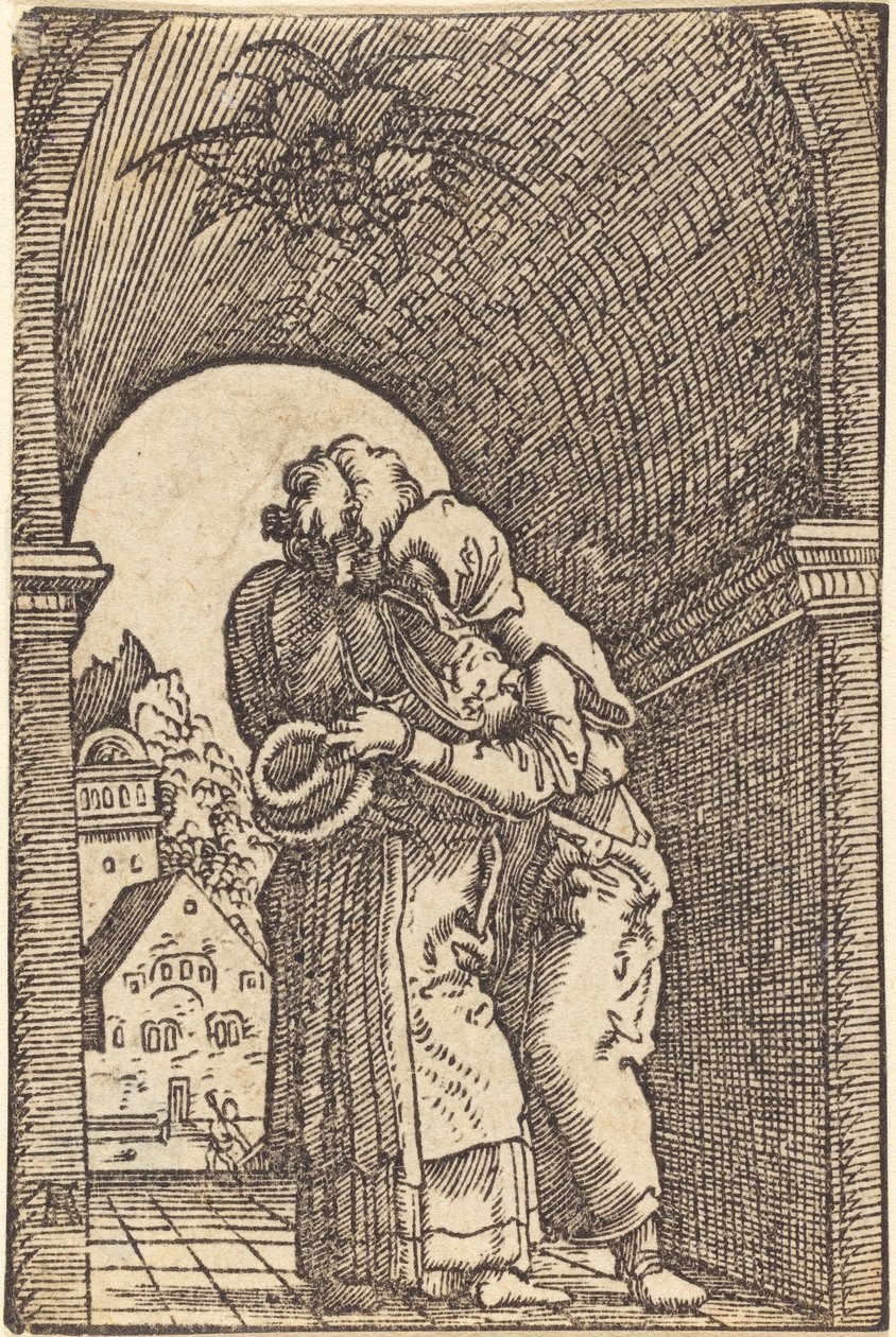 Joachim Obejmujący Annę autorstwa Albrecht Altdorfer
