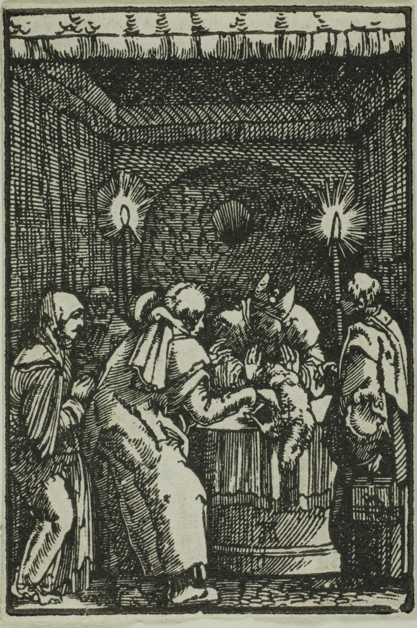 Odrzucona ofiara Joachima, z Upadek i odkupienie człowieka autorstwa Albrecht Altdorfer