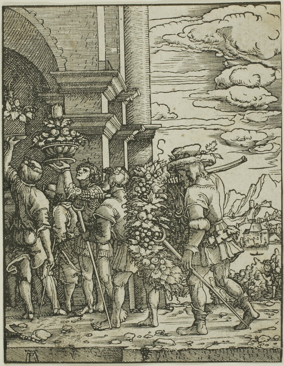 Jozue i Kaleb autorstwa Albrecht Altdorfer