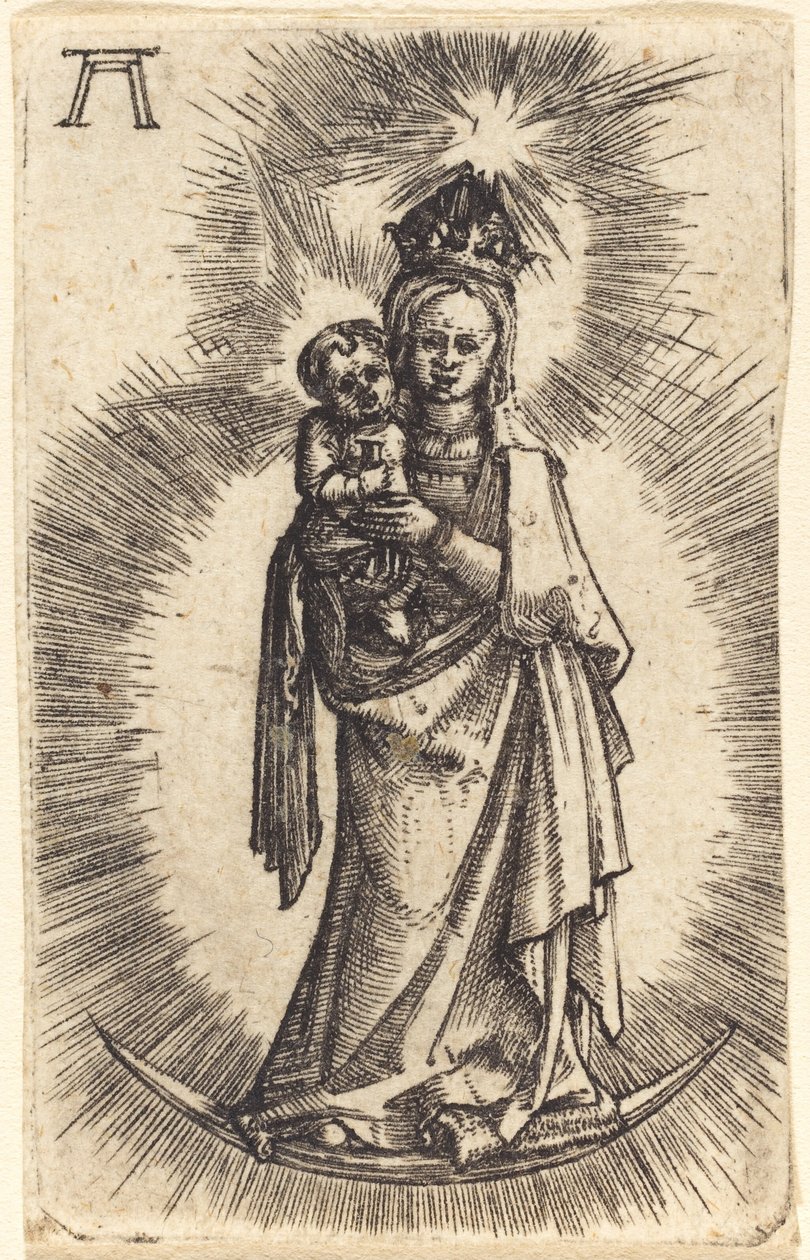 Madonna i dziecko stojące z półksiężycem autorstwa Albrecht Altdorfer
