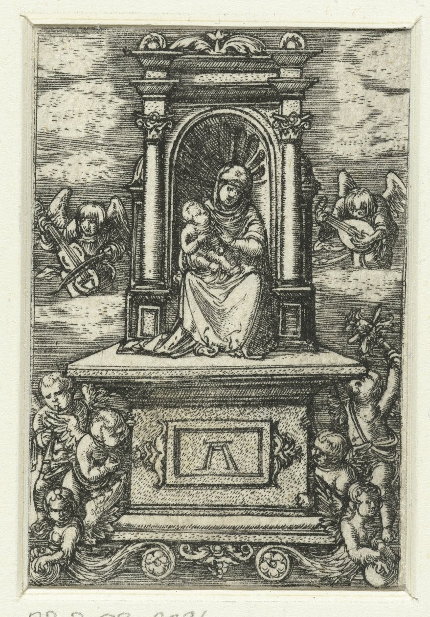 Maryja z Dzieciątkiem na tronie Piękna Maria von Regensburg autorstwa Albrecht Altdorfer