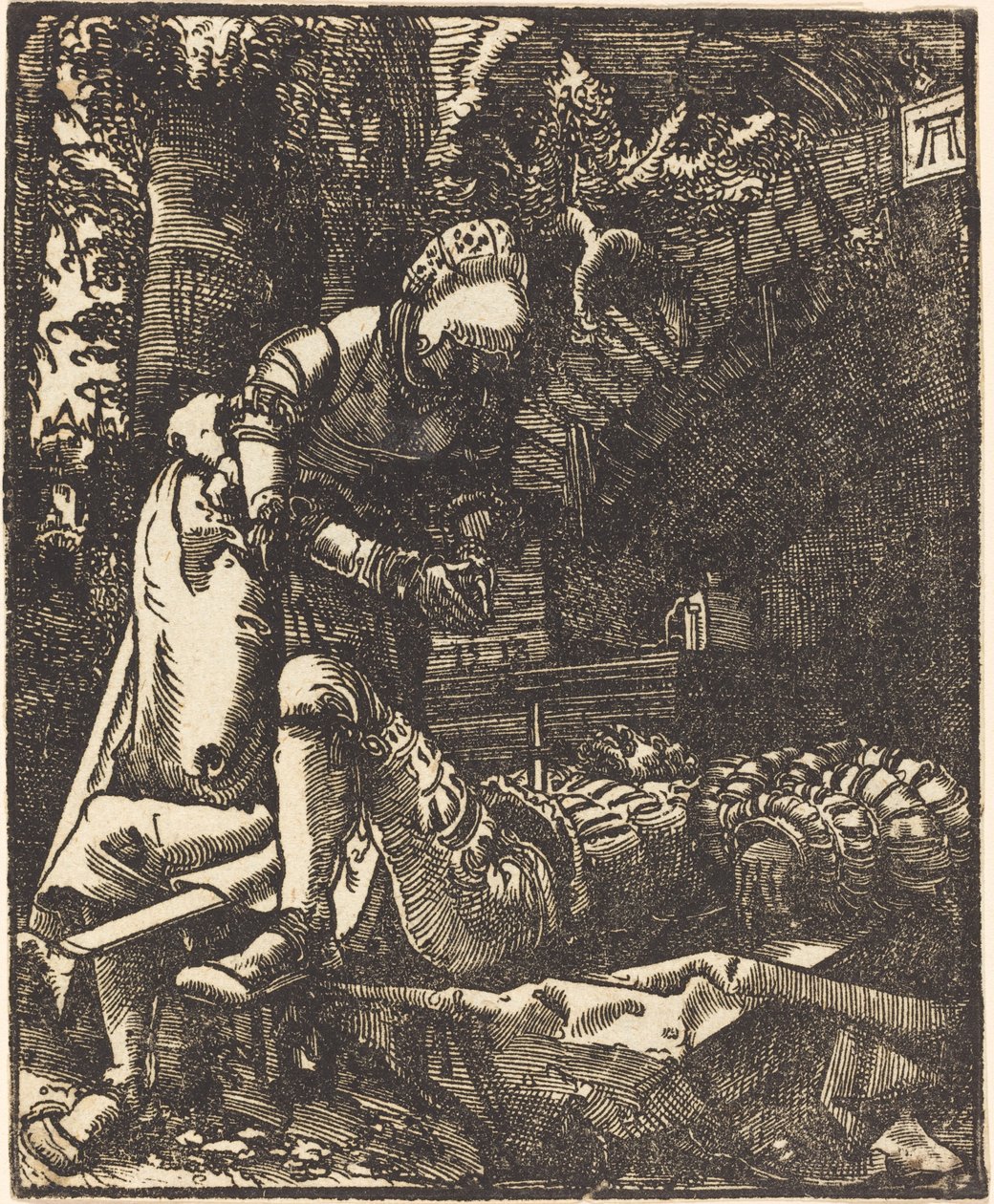 Pyramus i Thisbe autorstwa Albrecht Altdorfer
