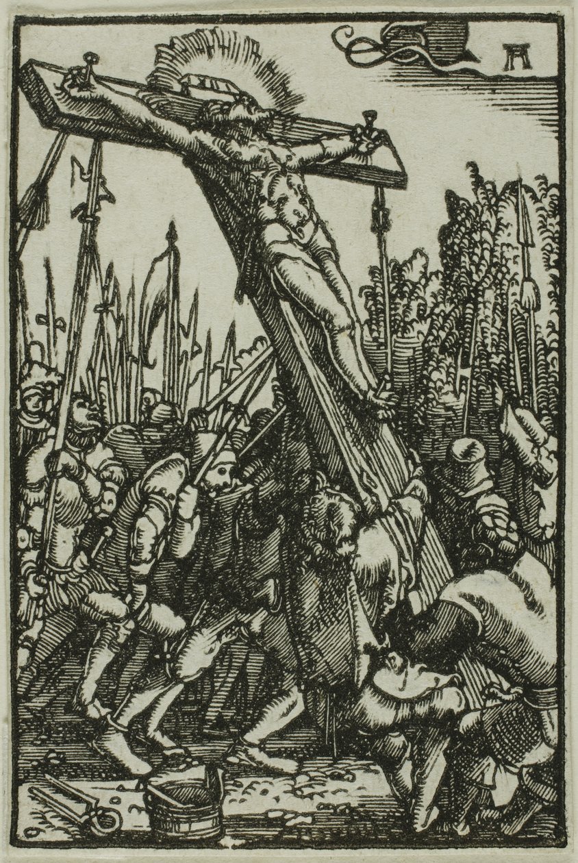 Podwyższenie Krzyża, z Upadku i Odkupienia Człowieka autorstwa Albrecht Altdorfer