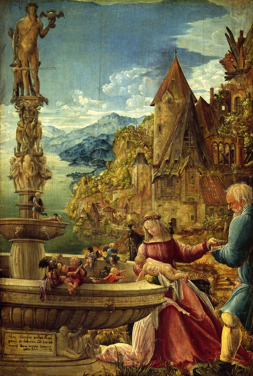 Odpoczynek podczas ucieczki do Egiptu autorstwa Albrecht Altdorfer