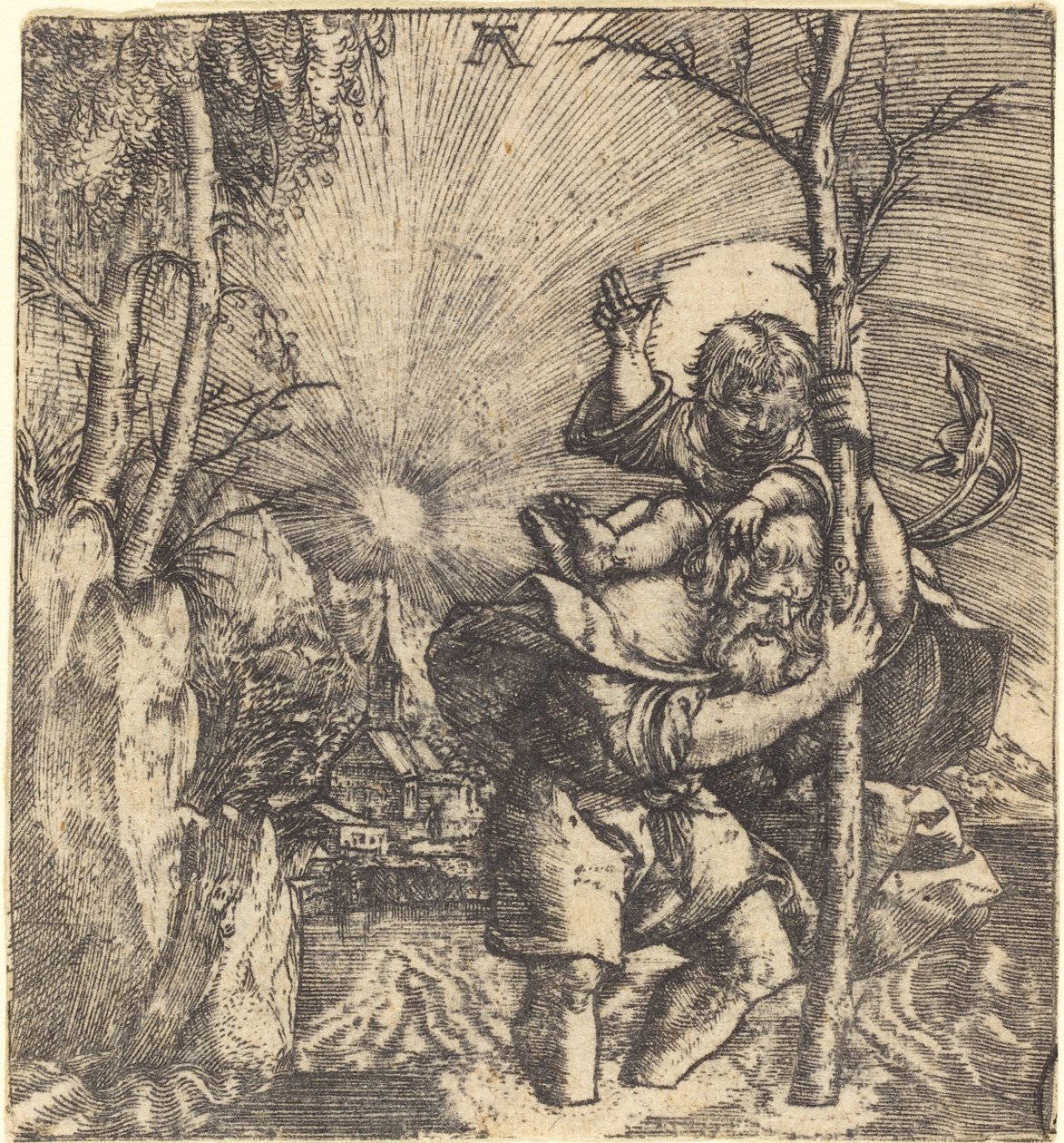 Święty Krzysztof autorstwa Albrecht Altdorfer