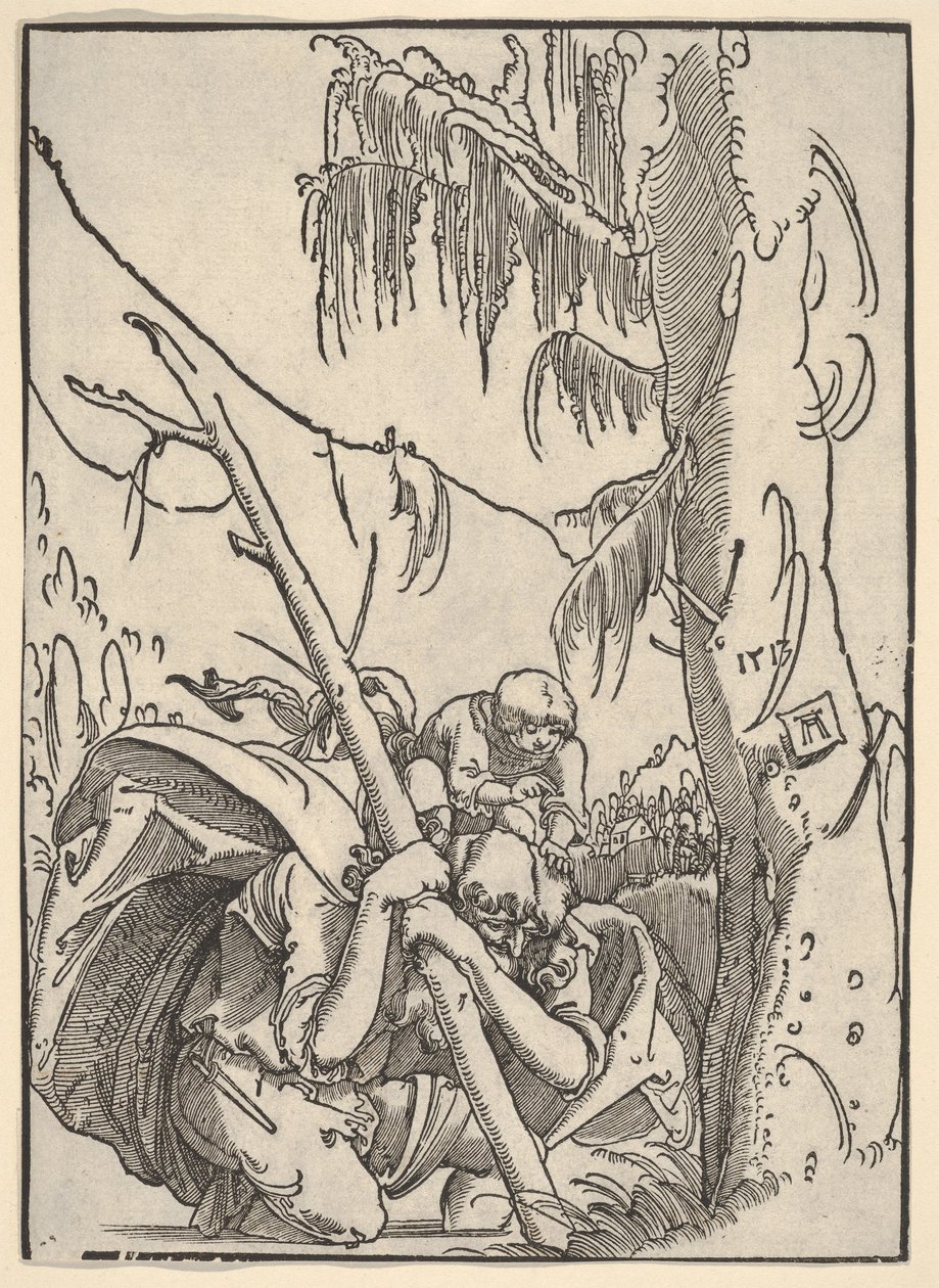 Święty Krzysztof niosący Dzieciątko Jezus autorstwa Albrecht Altdorfer