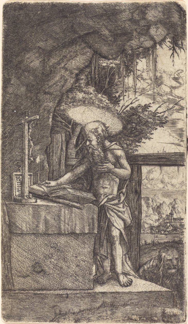 Czytanie św. Hieronima autorstwa Albrecht Altdorfer