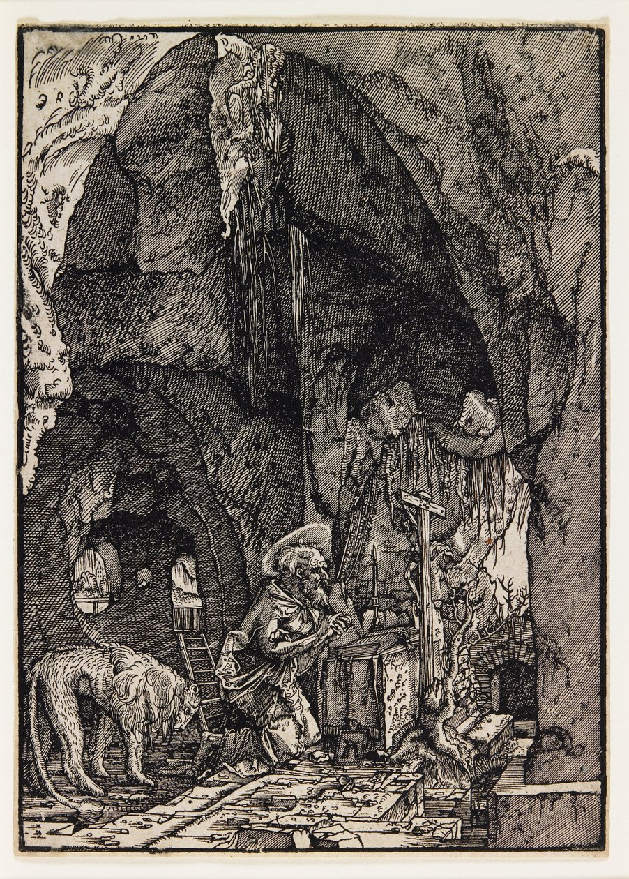 Święty Hieronim w jaskini autorstwa Albrecht Altdorfer