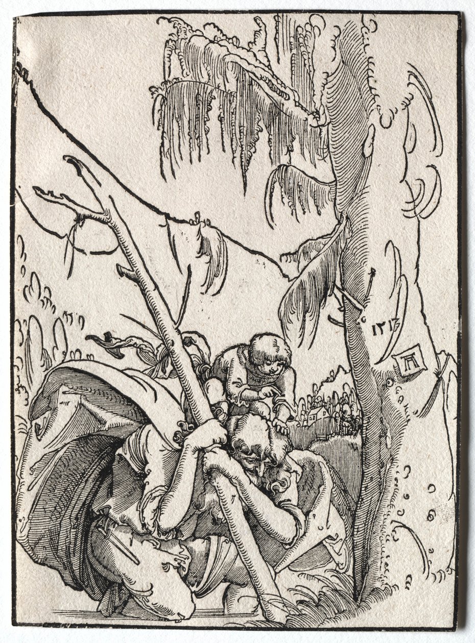 Św. Krzysztof, 1513. autorstwa Albrecht Altdorfer